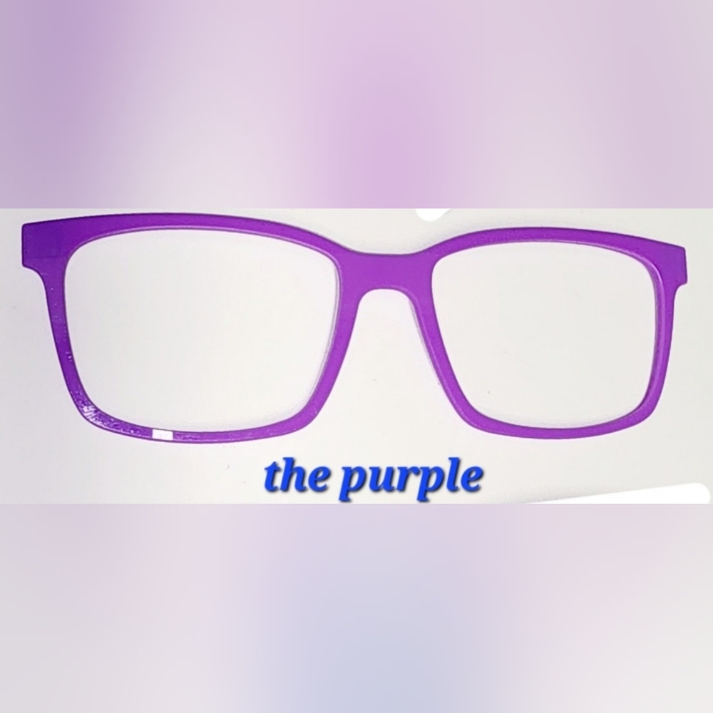 Pair Eyewear magnetic eyeglass topper for the Kirby- The Purple